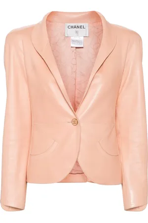 CHANEL 2000 leather single-breasted blazer