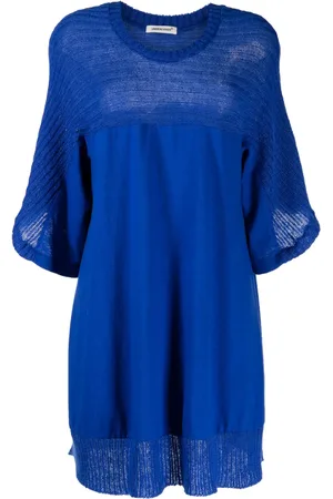 UNDERCOVER Panelled ribbed-knit short dress
