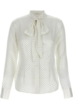 ERMANNO SCERVINO Polka-dot silk shirt