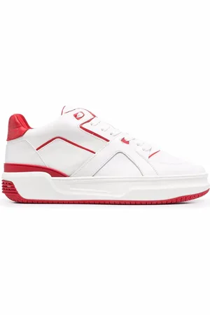 JUST DON Leather lace-up sneakers
