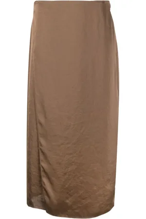 THEORY Wrap midi skirt