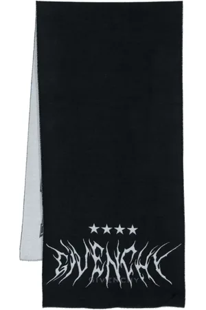 Givenchy Intarsia-knit logo scarf