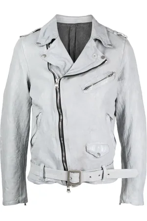 YOHJI YAMAMOTO Belted leather biker jacket