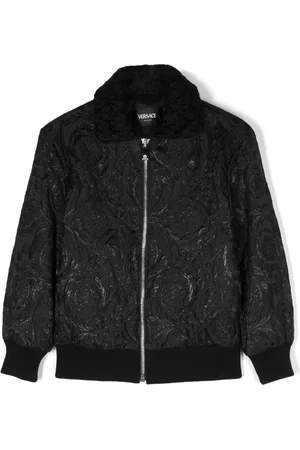 VERSACE Textured-finish bomber jacket