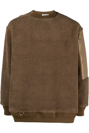 UNDERCOVER Sherpa-fleece panelled jumper