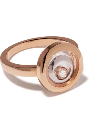 Chopard 18kt rose and white gold diamond Happy Spirit ring