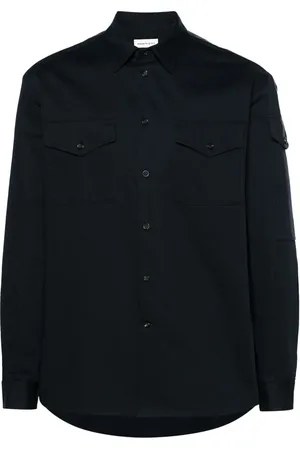 Alexander McQueen Logo-trim cotton shirt