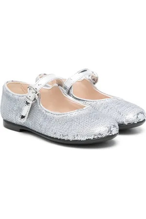 Florens Sequinned buckled Ballerina shoes