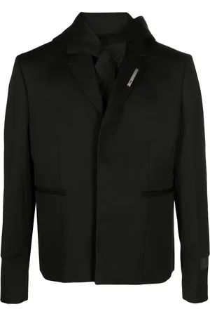HELIOT EMIL Single-breasted hooded blazer