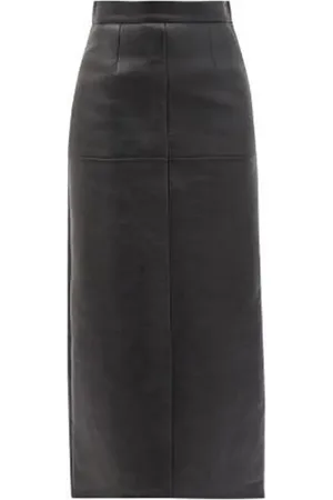 Miu Miu Panelled leather midi skirt