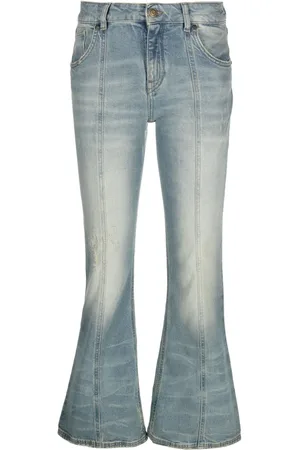 BLUMARINE Cropped flared jeans