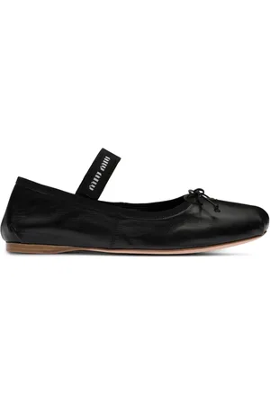Miu Miu Logo-patch ballerina shoes