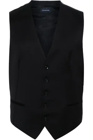 TAGLIATORE Panelled virgin wool waistcoat