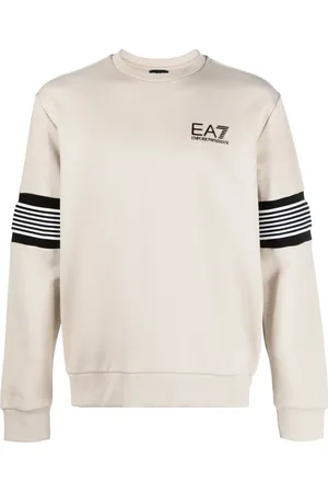 EA7 Logo-print jersey sweatshirt