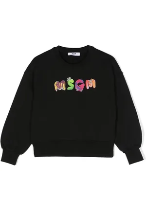 Msgm Logo-embellished cotton sweatshirt