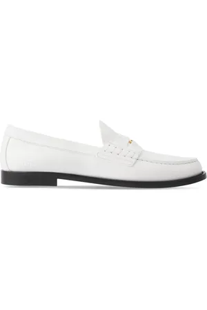 Burberry Logo-detail leather penny loafers
