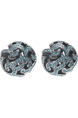 Dior Rhinestone clip-on earrings