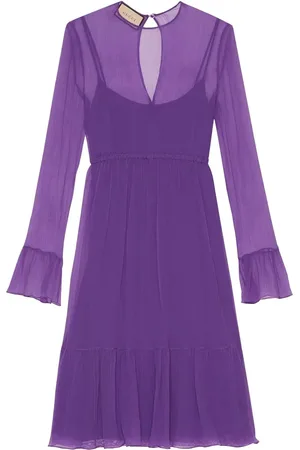 Gucci Silk chiffon midi dress