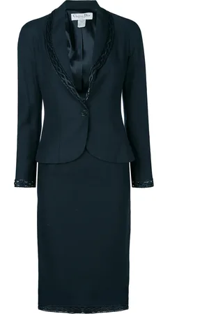 Dior 2000s braided detail skirt suit
