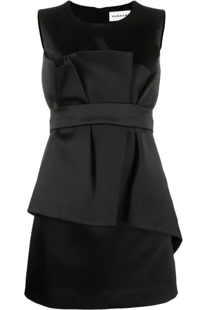 P.A.R.O.S.H. Satin belted sleveless minidress