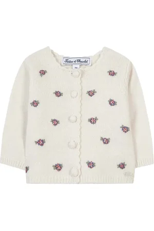 Tartine Et Chocolat Floral-embroidery cardigan