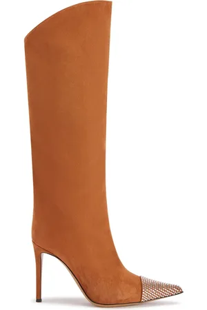 ALEXANDRE VAUTHIER Crystal-embellished 105mm boots