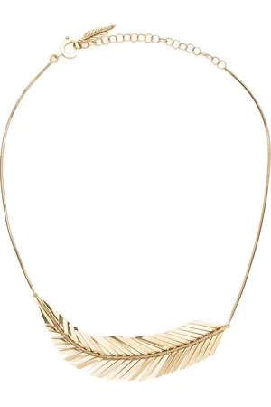 Cadar 18kt yellow Feather necklace