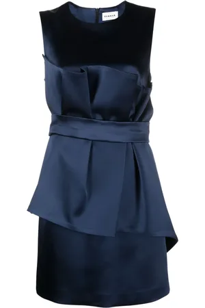 P.A.R.O.S.H. Satin belted sleveless minidress