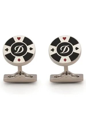 S.T. Dupont Poker chip cufflinks