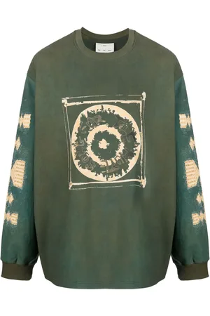 SONG FOR THE MUTE Logo-print long-sleeved sweatshirt