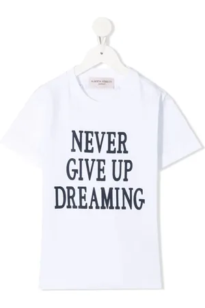 Alberta Ferretti Slogan-print cotton T-shirt