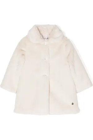 PAZ RODRIGUEZ Faux-shearling single-breasted coat