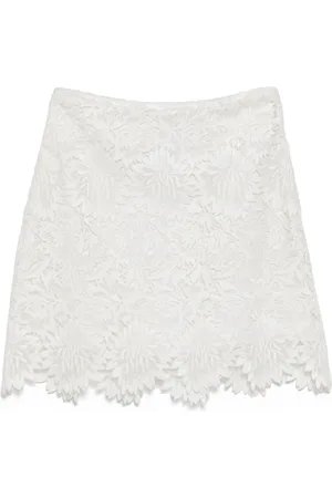 ERMANNO SCERVINO Floral lace mini skirt