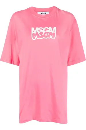 Msgm Logo-print cotton T-shirt