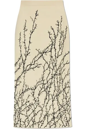 Alexander McQueen Graphic-print pencil skirt