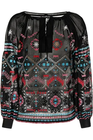 ERMANNO SCERVINO Embroidered long-sleeve blouse