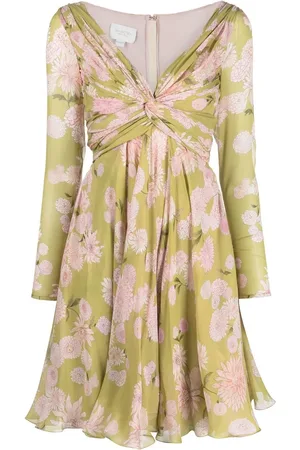 Giambattista Valli Floral-print silk minidress