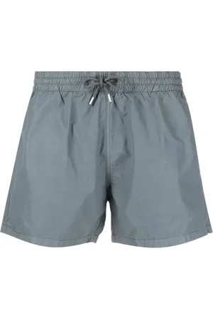 Boglioli Drawstring-waistband cotton swim shorts