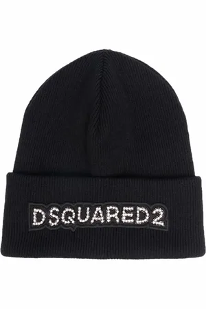 Dsquared2 Wool logo patch beanie