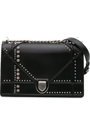 Dior 2015 Medium Studded Lambskin Diorama Flap crossbody bag