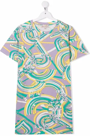 PUCCI Junior All-over logo print T-shirt