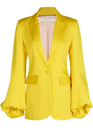 Silvia Tcherassi Coco satin single-breasted blazer