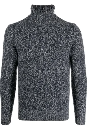 Cruciani Roll-neck mélange wool jumper