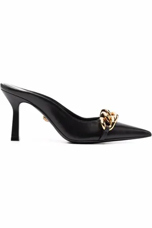 VERSACE Medusa chain-trim backless mules
