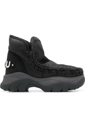 Mou Crochet stitch-trim chunky sneakers