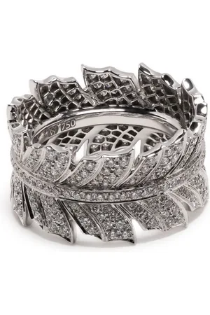 STEPHEN WEBSTER 18kt white gold Magnipheasant Band diamond ring