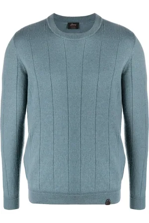 BRIONI Logo-patch cashmere jumper