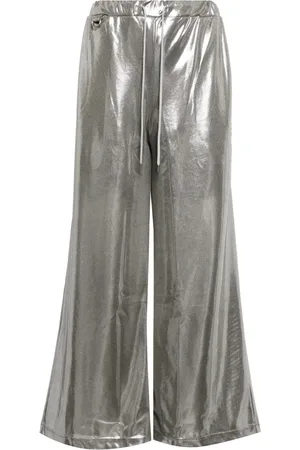 DOUBLET Metallic-finish wide-leg trousers