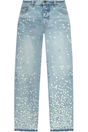 AMIRI Spot-appliquéd straight-leg jeans