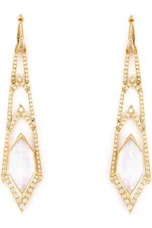 STEPHEN WEBSTER Crystal Haze long diamond earrings
